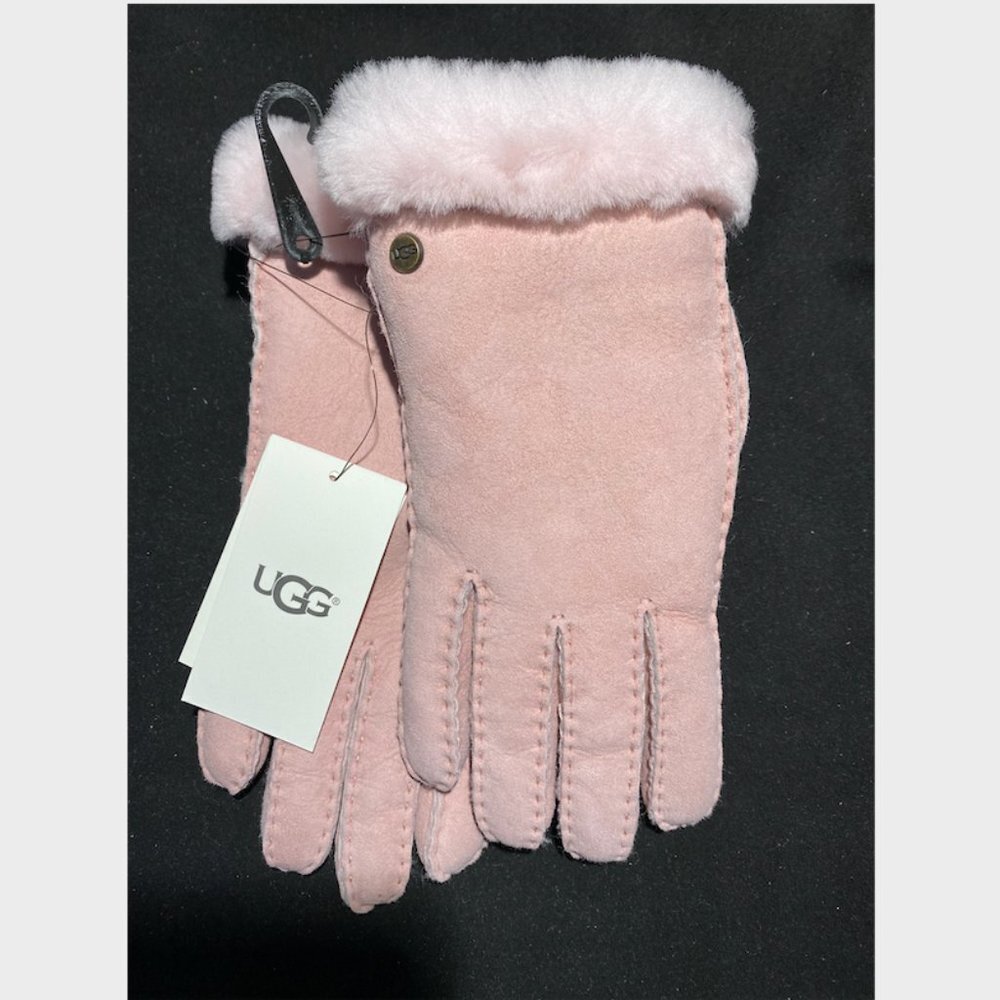 UGG Pink Shearling Gloves